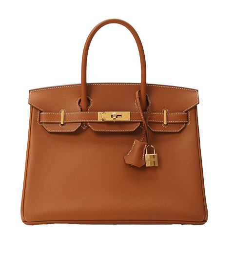 Коричневая кожаная сумка бренда Birkin элемент премиального женского стиля, ассоциирующийся с уверенностью, вкусом и финансовой независимостью
